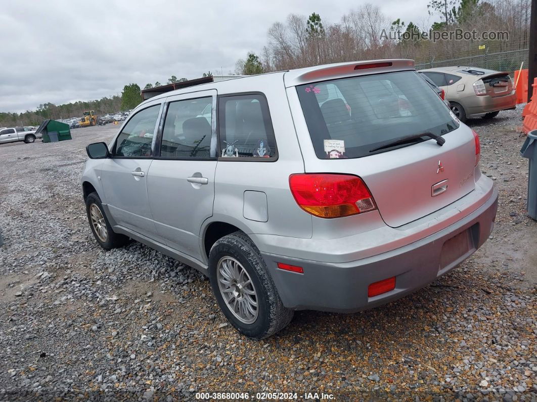 2003 Mitsubishi Outlander Ls Silver vin: JA4LX31G93U063840