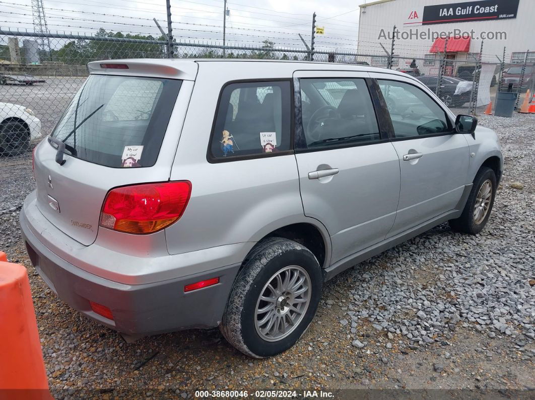 2003 Mitsubishi Outlander Ls Silver vin: JA4LX31G93U063840