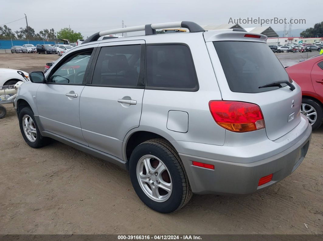 2003 Mitsubishi Outlander Ls Silver vin: JA4LX31G93U080055