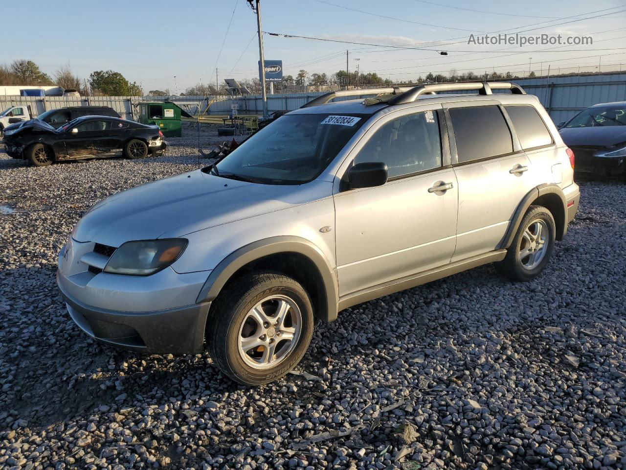 2003 Mitsubishi Outlander Ls Silver vin: JA4LX31G93U115046