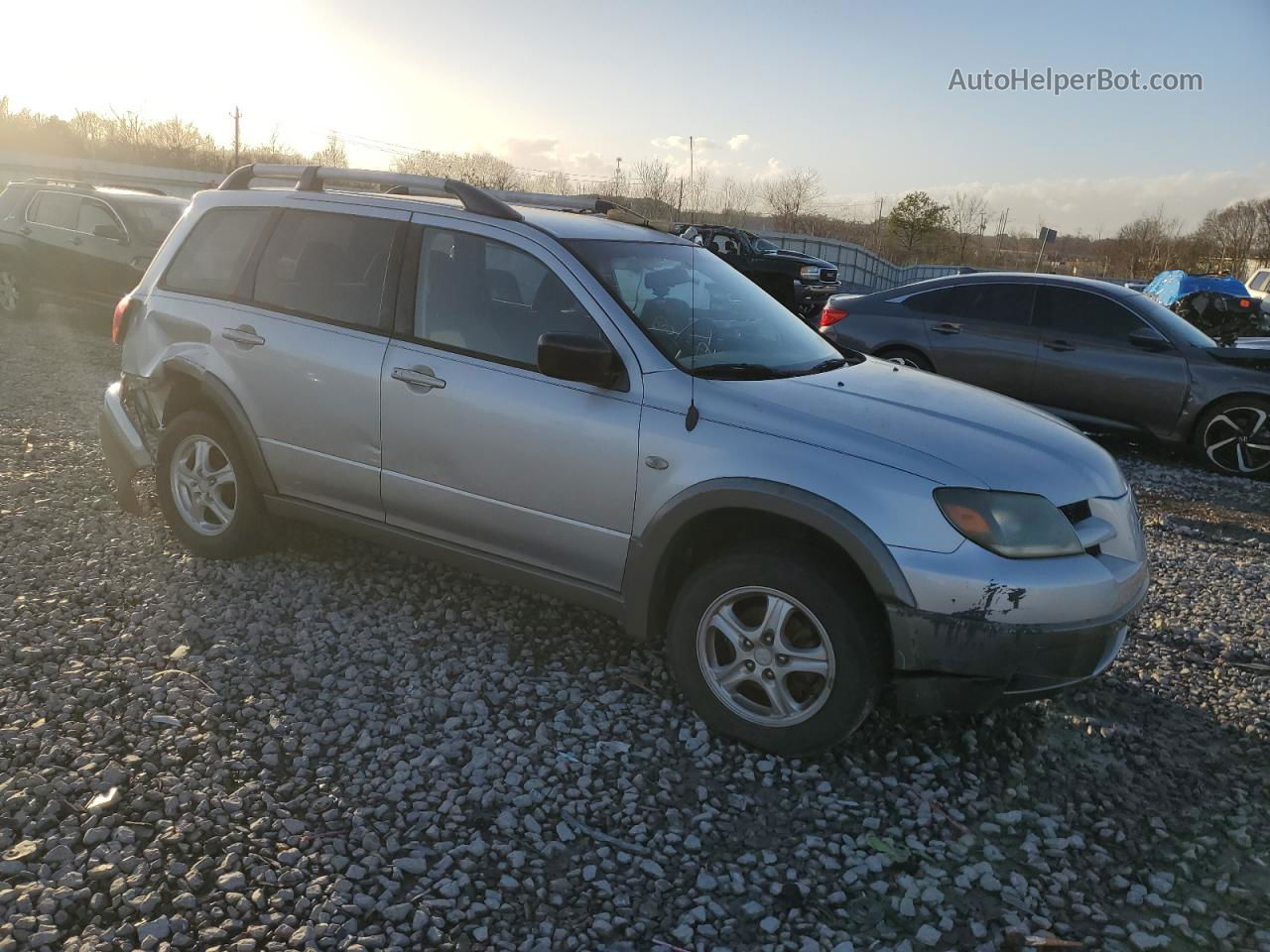 2003 Mitsubishi Outlander Ls Серебряный vin: JA4LX31G93U115046