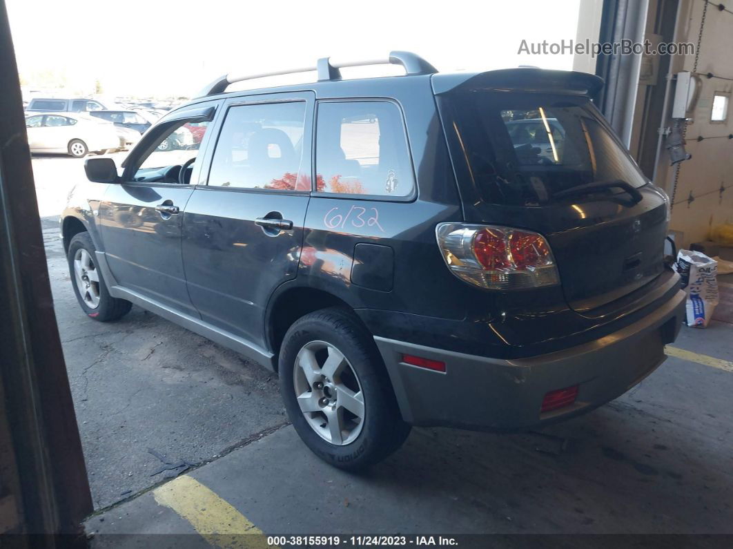 2003 Mitsubishi Outlander Xls Black vin: JA4LX41G03U050075