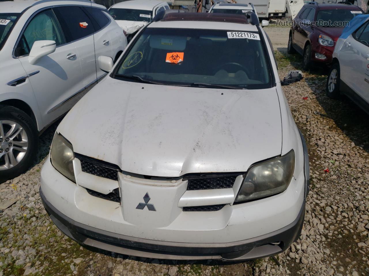 2003 Mitsubishi Outlander Xls White vin: JA4LX41G13U018591