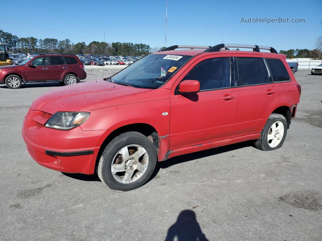 2003 Mitsubishi Outlander Xls Красный vin: JA4LX41G13U051218