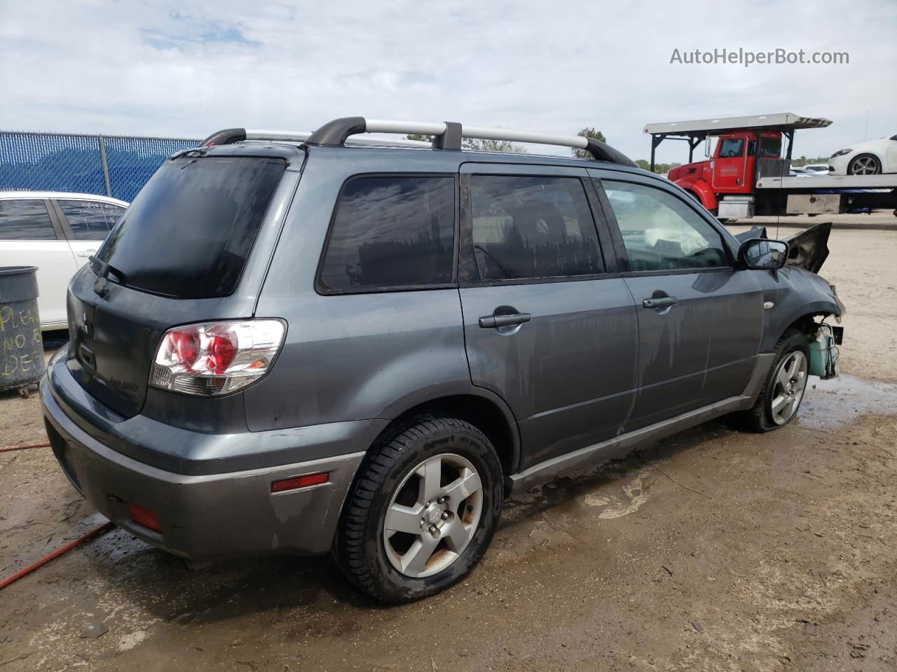 2003 Mitsubishi Outlander Xls Gray vin: JA4LX41G13U059089