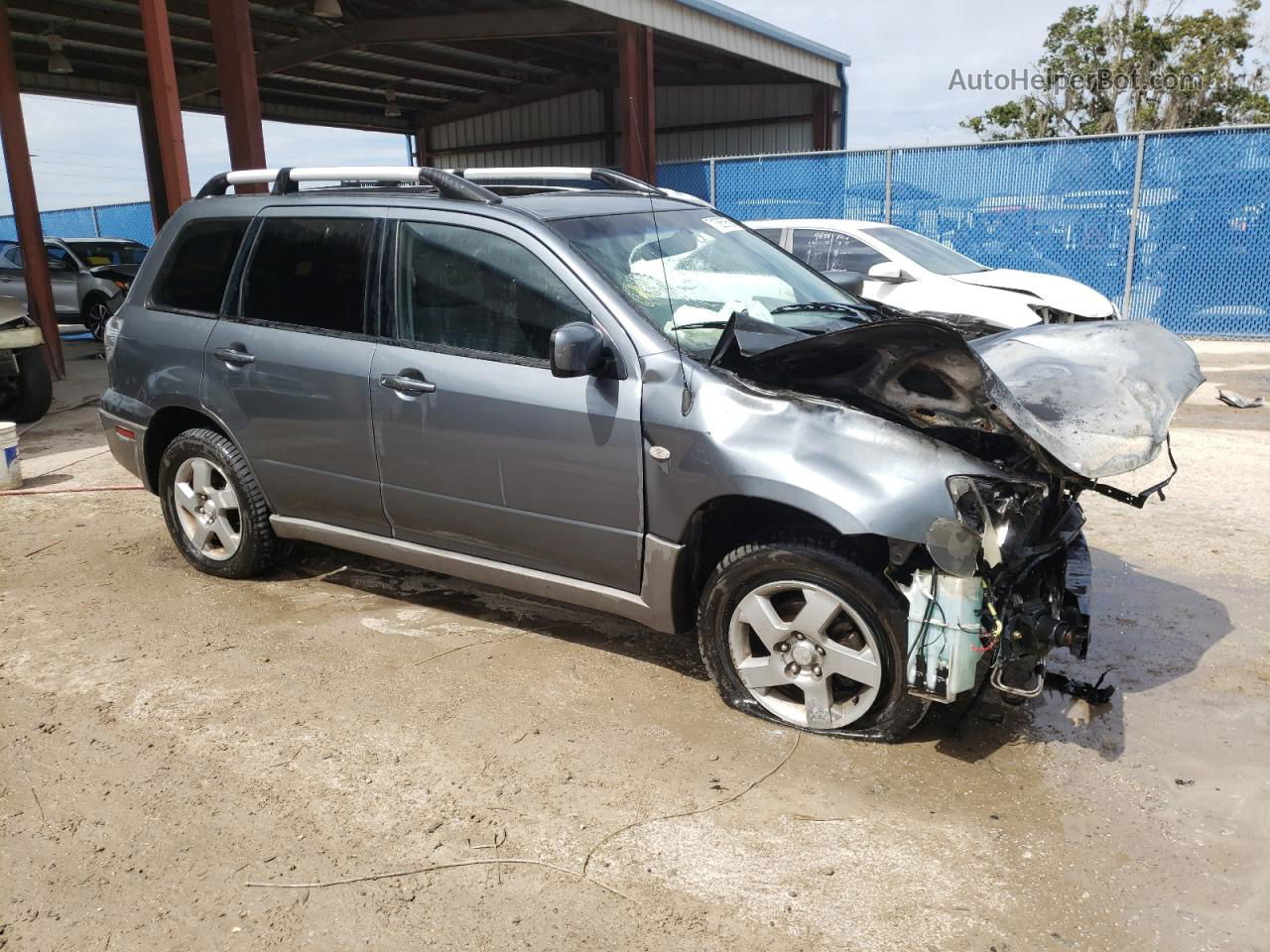 2003 Mitsubishi Outlander Xls Gray vin: JA4LX41G13U059089