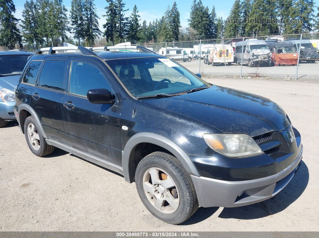 2003 Mitsubishi Outlander Xls Black vin: JA4LX41G13U098975