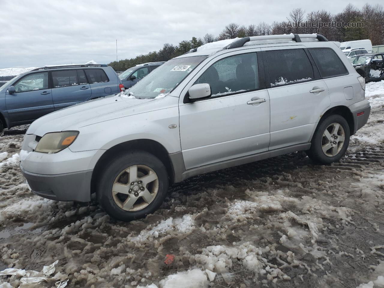 2003 Mitsubishi Outlander Xls Silver vin: JA4LX41G23U063541