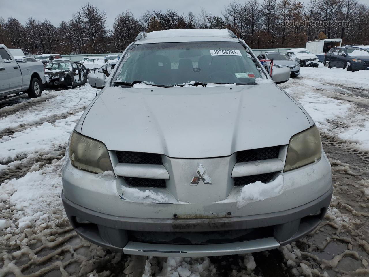 2003 Mitsubishi Outlander Xls Silver vin: JA4LX41G23U063541