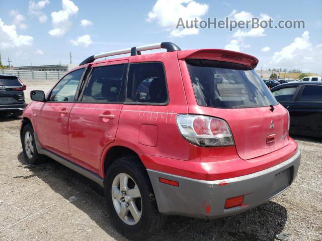 2003 Mitsubishi Outlander Xls Red vin: JA4LX41G23U117419