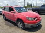 2003 Mitsubishi Outlander Xls Red vin: JA4LX41G23U117419