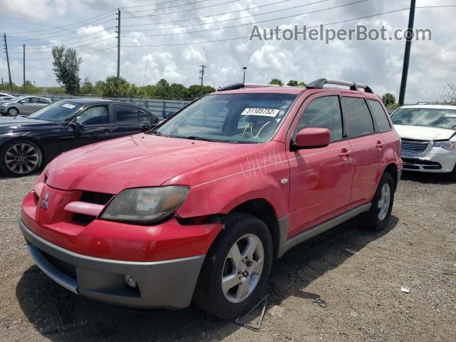 2003 Mitsubishi Outlander Xls Red vin: JA4LX41G23U117419