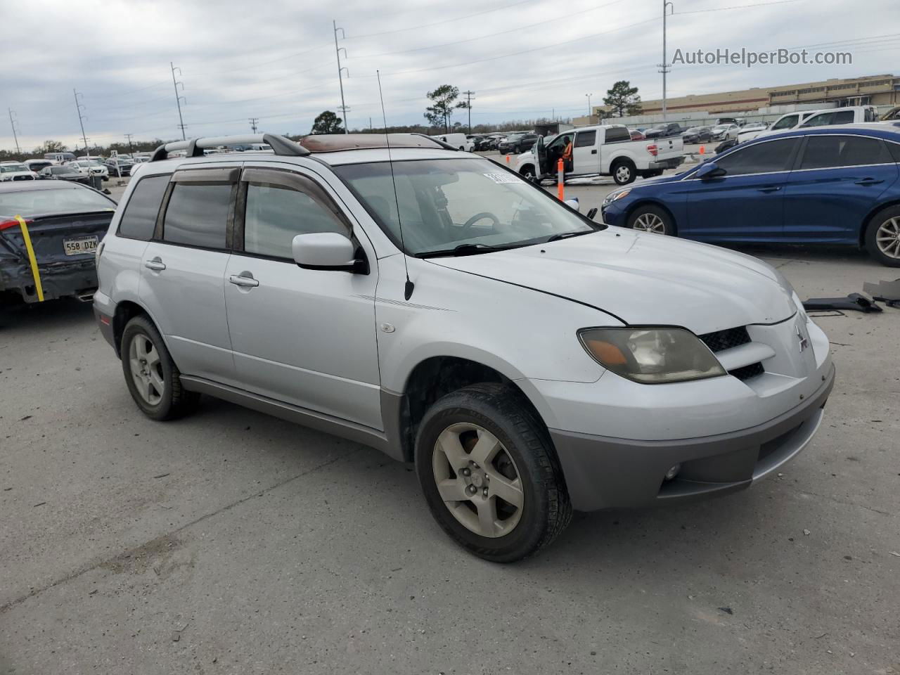 2003 Mitsubishi Outlander Xls Gray vin: JA4LX41G33U046005