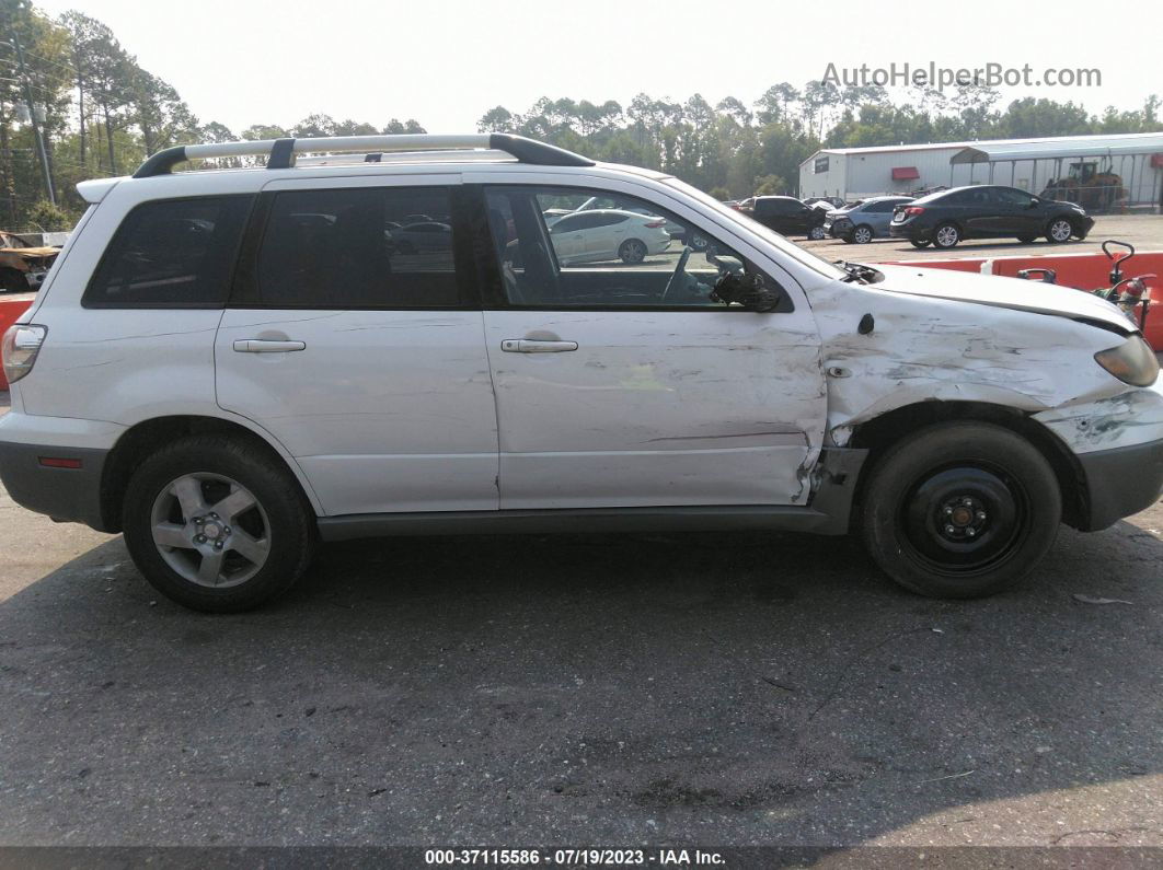 2003 Mitsubishi Outlander Xls White vin: JA4LX41G33U069770