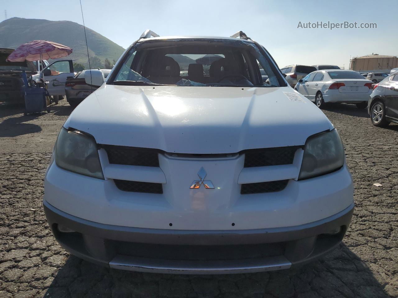 2003 Mitsubishi Outlander Xls White vin: JA4LX41G43U075612