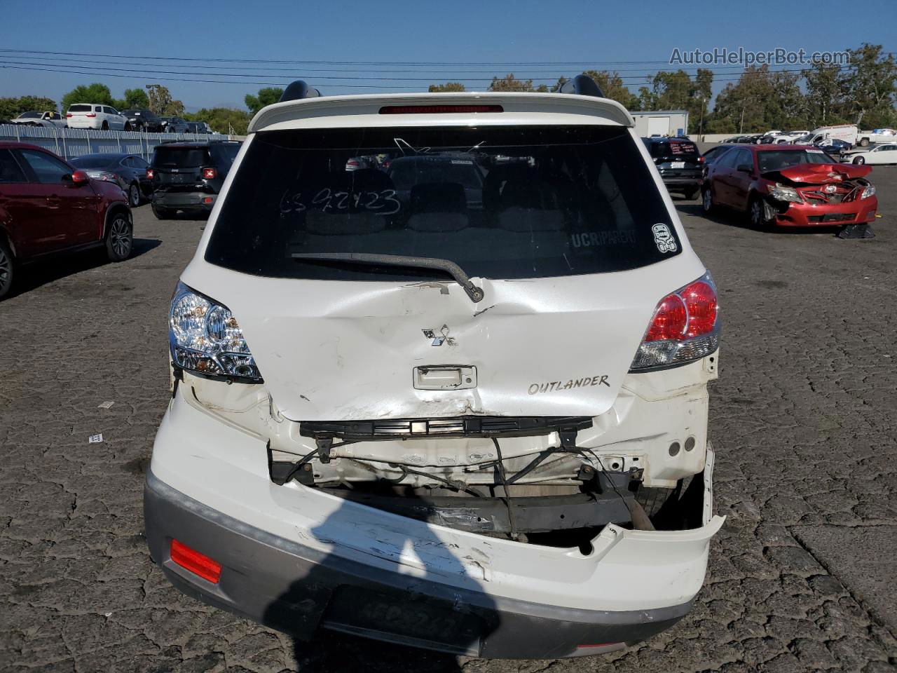 2003 Mitsubishi Outlander Xls White vin: JA4LX41G43U075612