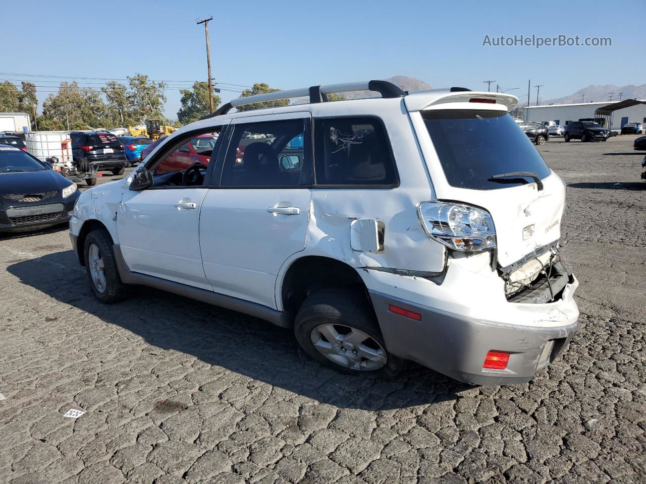 2003 Mitsubishi Outlander Xls White vin: JA4LX41G43U075612