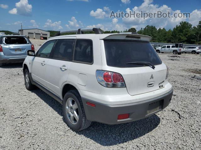 2003 Mitsubishi Outlander Xls White vin: JA4LX41G53U047897