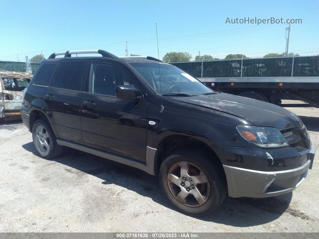 2003 Mitsubishi Outlander Xls Black vin: JA4LX41G63U072842