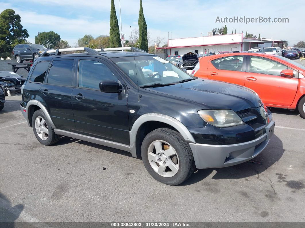 2003 Mitsubishi Outlander Xls Black vin: JA4LX41G73U054124