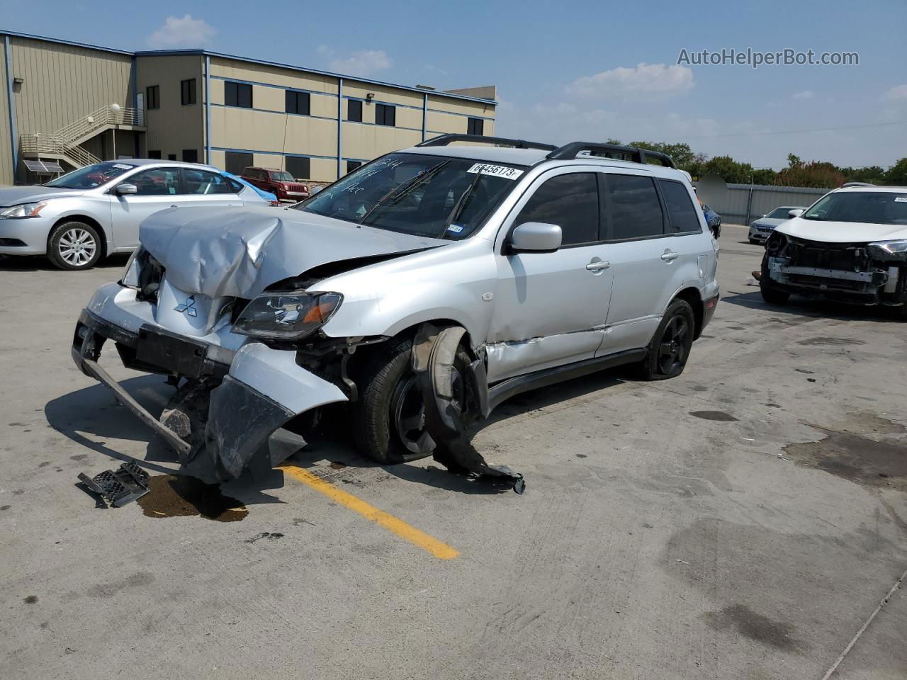 2003 Mitsubishi Outlander Xls Gray vin: JA4LX41G83U029622