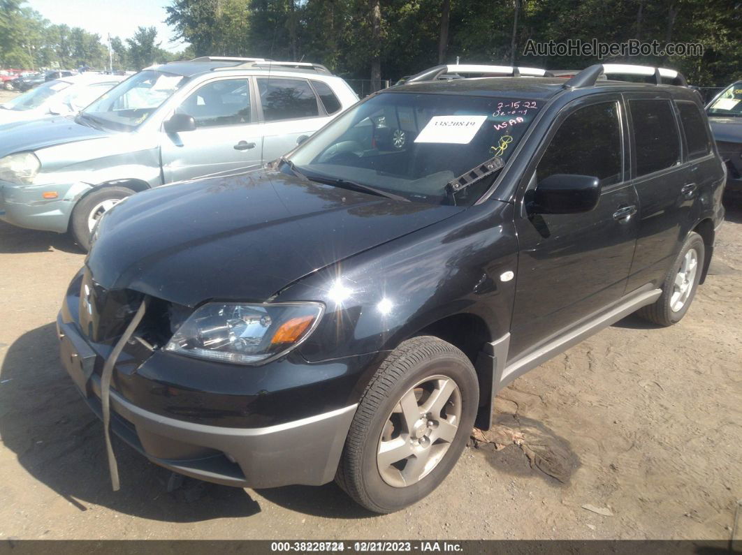 2003 Mitsubishi Outlander Xls Black vin: JA4LX41G93U036370