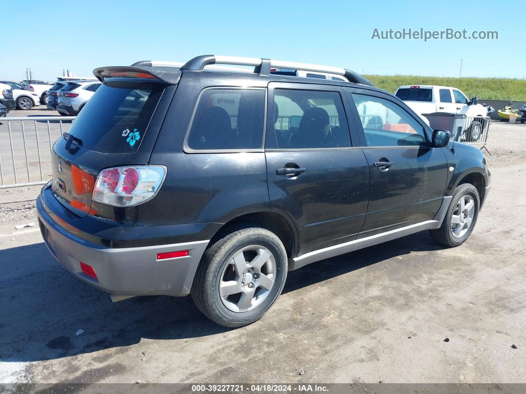 2003 Mitsubishi Outlander Xls Black vin: JA4LX41GX3U024776