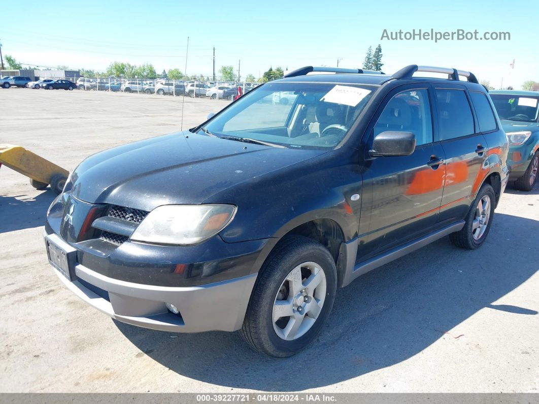 2003 Mitsubishi Outlander Xls Black vin: JA4LX41GX3U024776