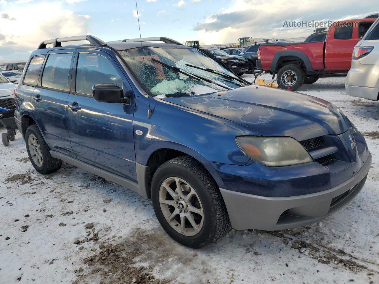 2003 Mitsubishi Outlander Ls Синий vin: JA4LZ31G13U039784