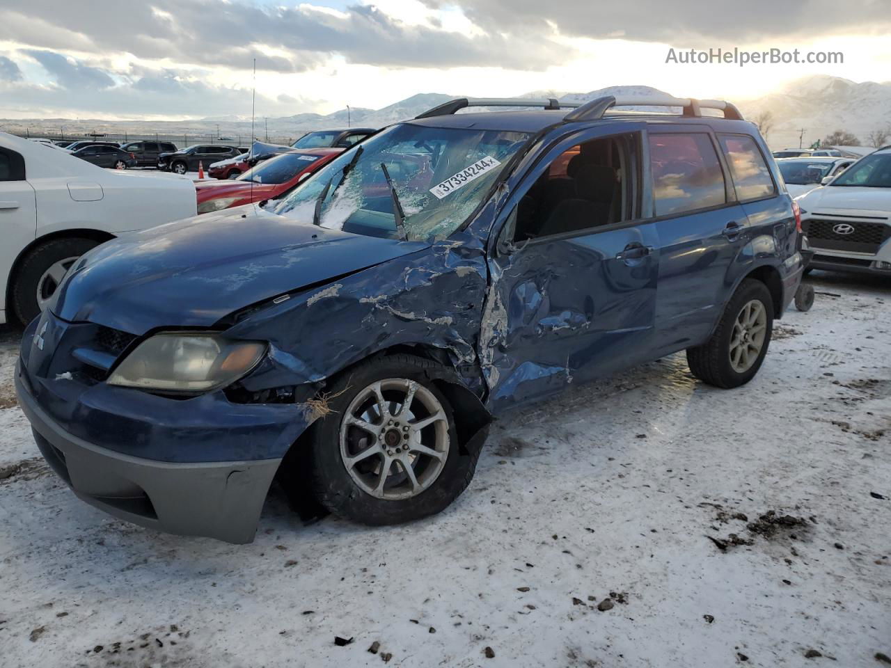 2003 Mitsubishi Outlander Ls Blue vin: JA4LZ31G13U039784