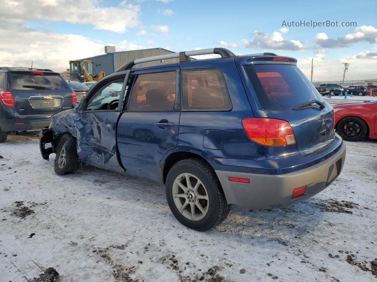 2003 Mitsubishi Outlander Ls Blue vin: JA4LZ31G13U039784