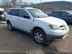 2003 Mitsubishi Outlander Ls White vin: JA4LZ31G33U090557