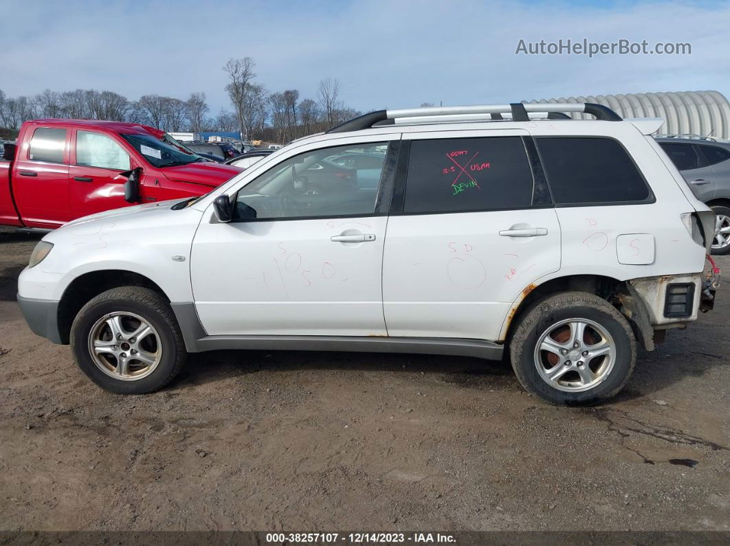 2003 Mitsubishi Outlander Ls White vin: JA4LZ31G33U090557