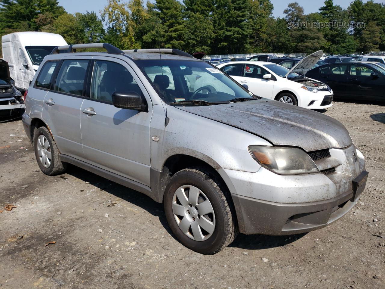 2003 Mitsubishi Outlander Ls Silver vin: JA4LZ31G43U018458