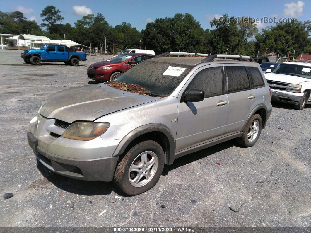 2003 Mitsubishi Outlander Ls Silver vin: JA4LZ31G53U119668