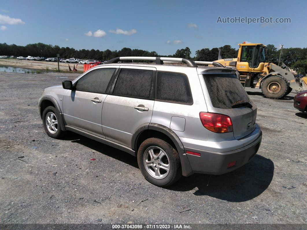 2003 Mitsubishi Outlander Ls Silver vin: JA4LZ31G53U119668