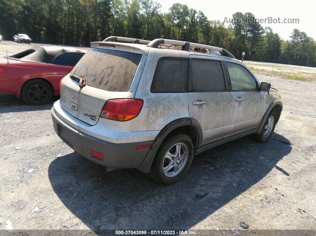 2003 Mitsubishi Outlander Ls Silver vin: JA4LZ31G53U119668