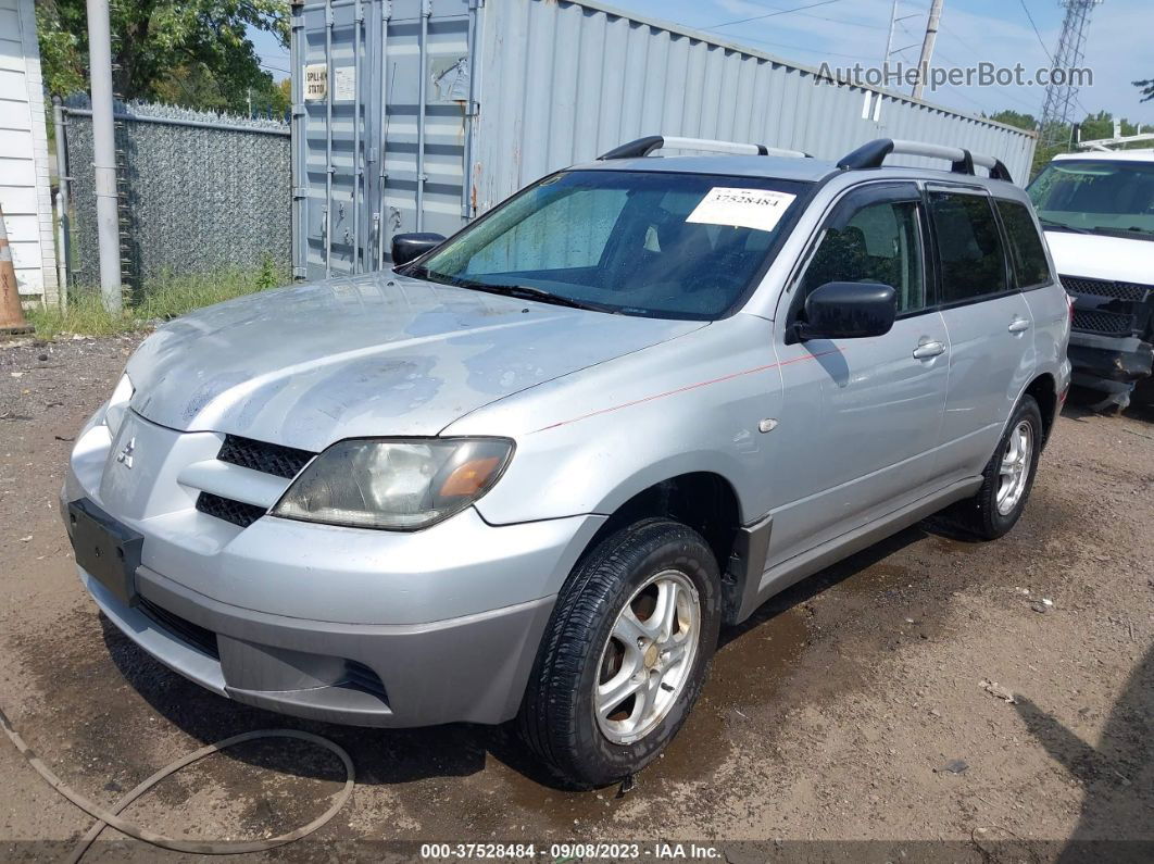 2003 Mitsubishi Outlander Ls Silver vin: JA4LZ31G63U058301