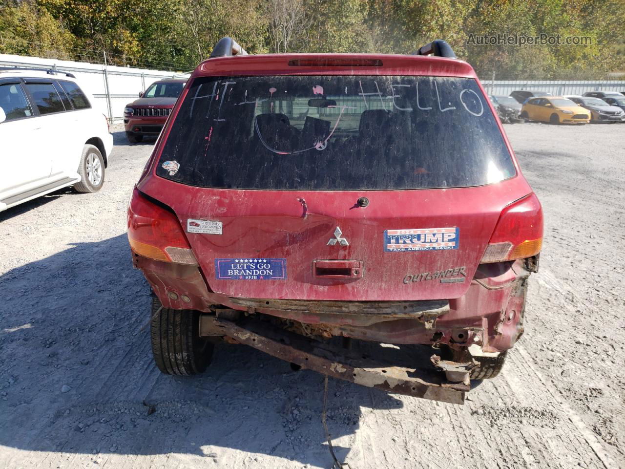 2003 Mitsubishi Outlander Ls Red vin: JA4LZ31G83U053990