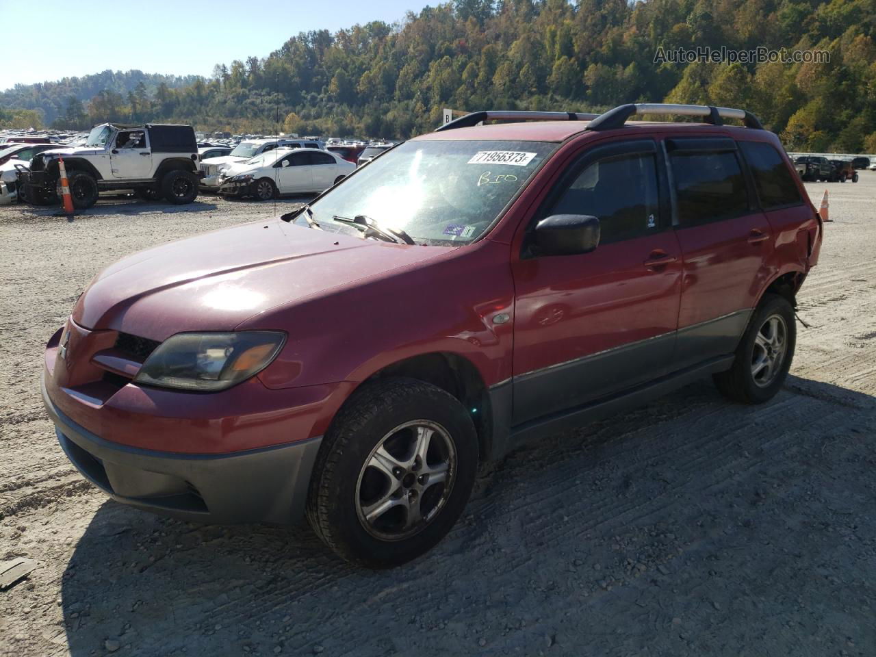 2003 Mitsubishi Outlander Ls Red vin: JA4LZ31G83U053990