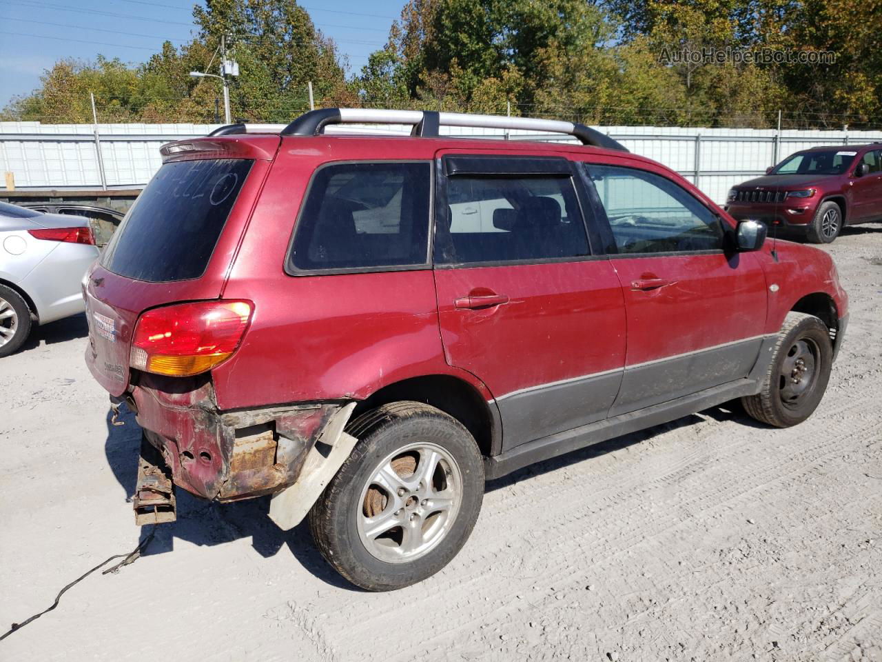 2003 Mitsubishi Outlander Ls Red vin: JA4LZ31G83U053990