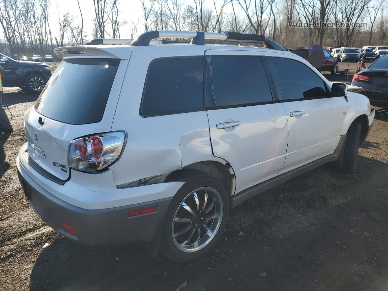 2003 Mitsubishi Outlander Xls White vin: JA4LZ41G23U091916