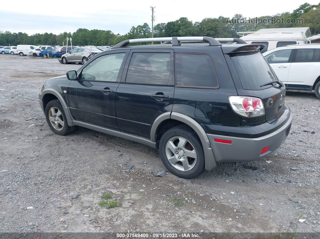 2003 Mitsubishi Outlander Xls Black vin: JA4LZ41G23U097196