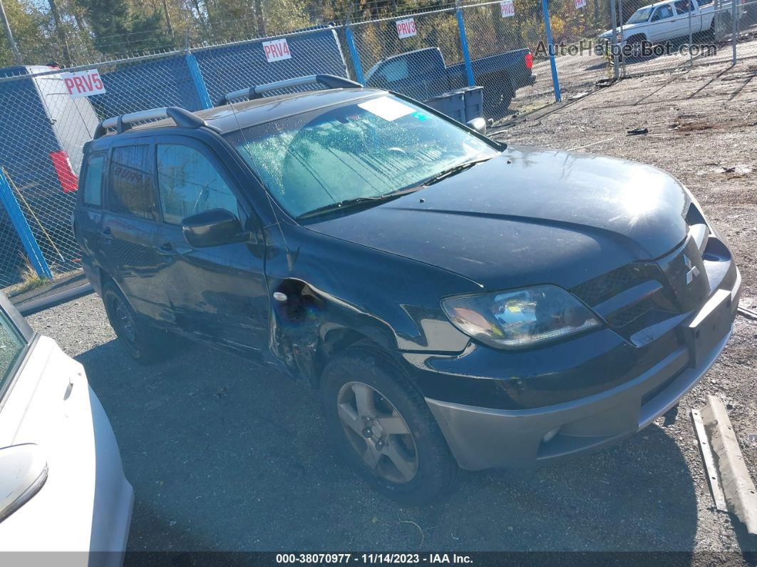 2003 Mitsubishi Outlander Xls Black vin: JA4LZ41G33U073022