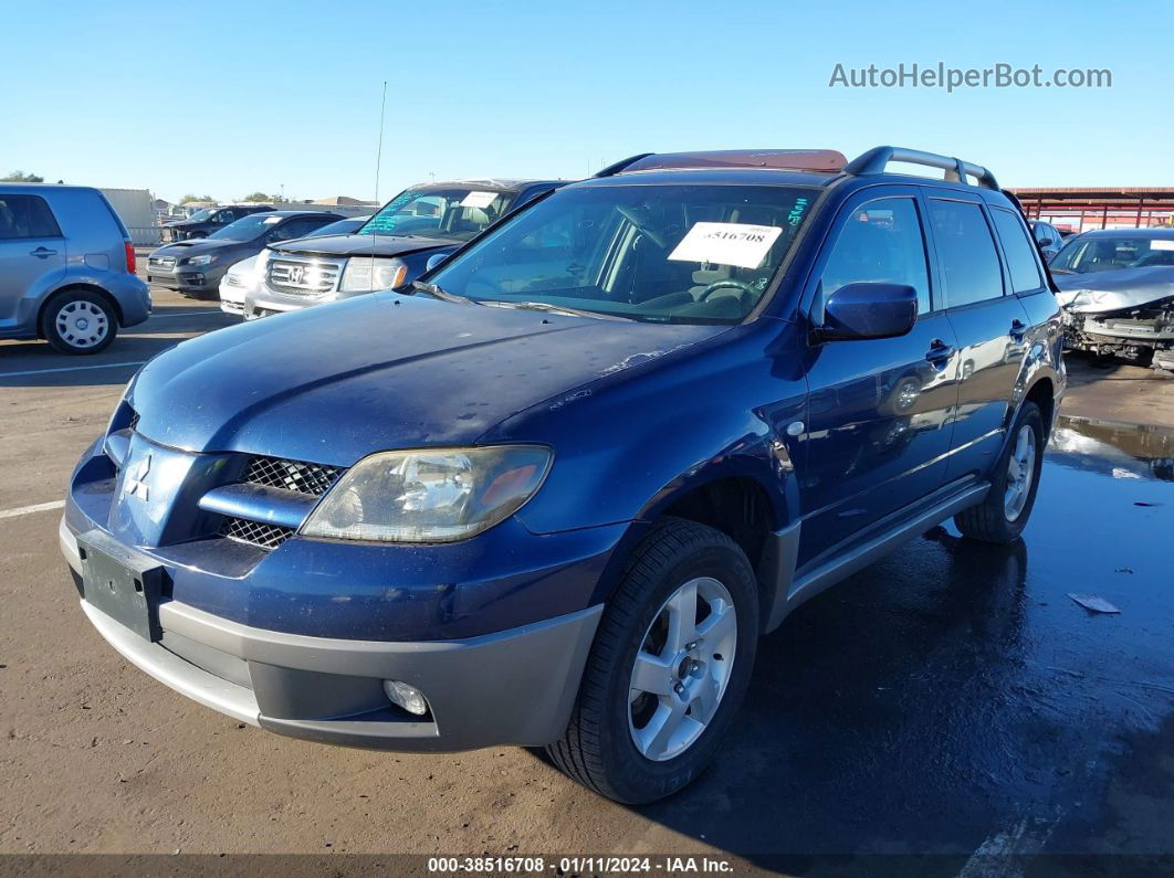 2003 Mitsubishi Outlander Xls Blue vin: JA4LZ41G43U072719