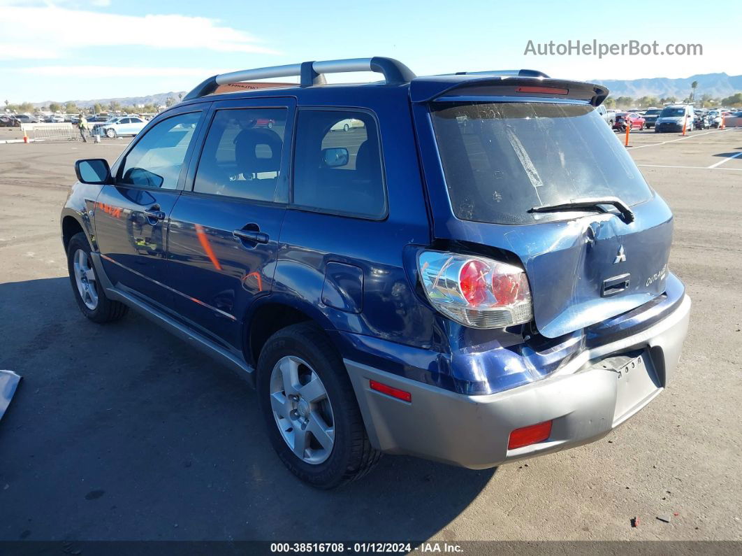 2003 Mitsubishi Outlander Xls Blue vin: JA4LZ41G43U072719