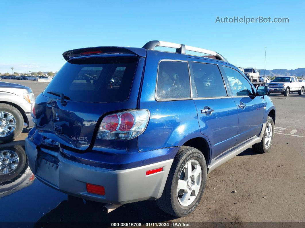 2003 Mitsubishi Outlander Xls Blue vin: JA4LZ41G43U072719