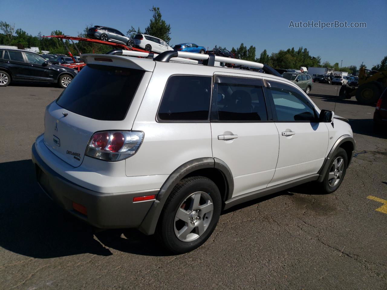 2003 Mitsubishi Outlander Xls White vin: JA4LZ41G53U021049