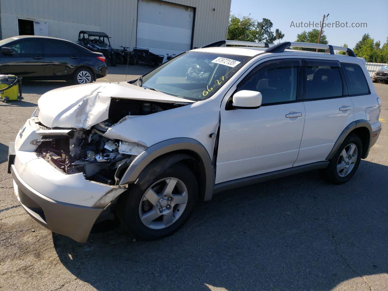 2003 Mitsubishi Outlander Xls White vin: JA4LZ41G53U021049