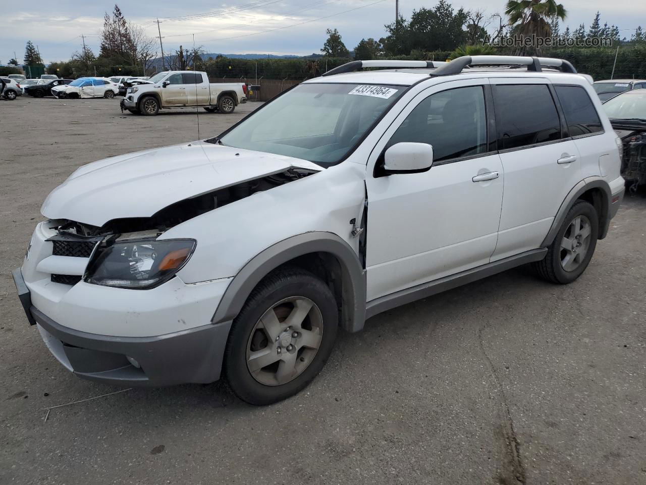 2003 Mitsubishi Outlander Xls White vin: JA4LZ41G53U053757